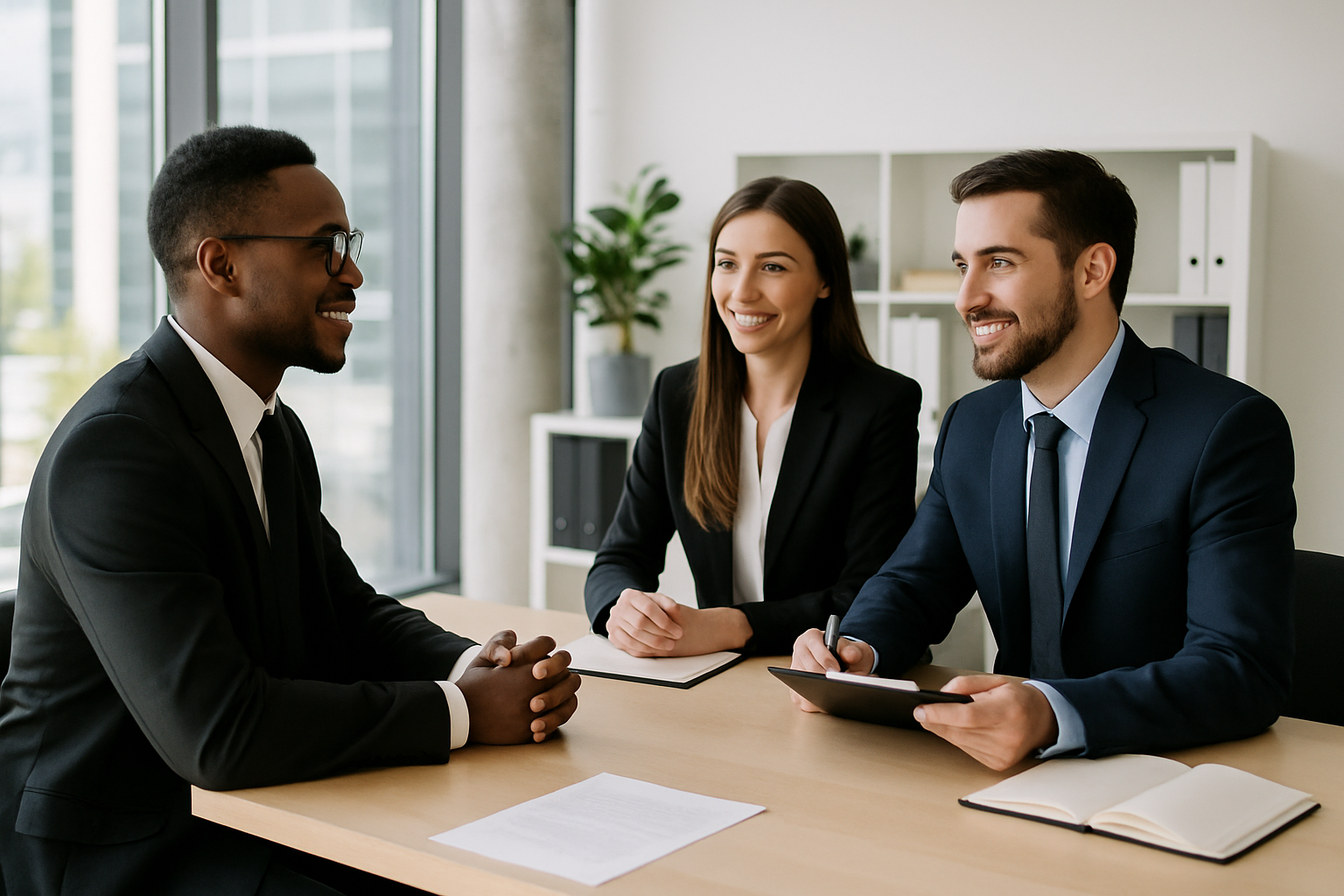 people having a job interview